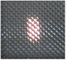 Measurement of the spectral transmittance and reflectance of patterned glass